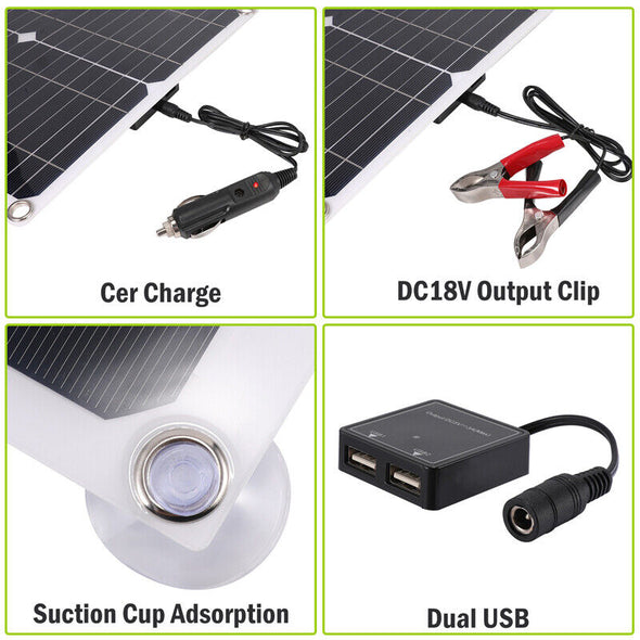 6000W Solar Panel Kit 100A Home Power Generator with 110V Grid System