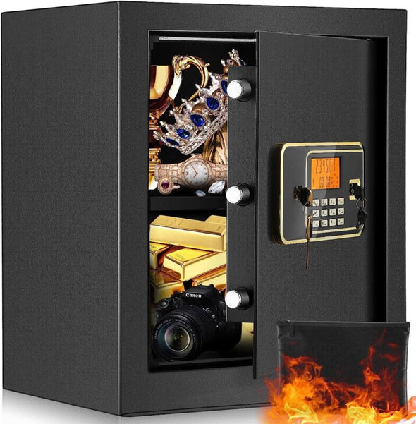 2.2 Cub Safe Box with Digital Combination LED Lock, Secure Storage