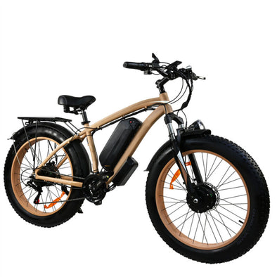 1500W Fat Tire Electric Bike Dual Motor 48V 15Ah for Adults - 45km/h