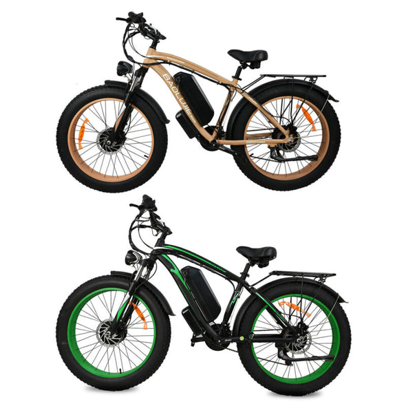 1500W Fat Tire Electric Bike Dual Motor 48V 15Ah for Adults - 45km/h