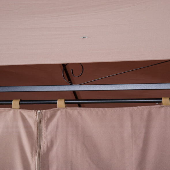 10'x13' Outdoor 2-Tier Vented Canopy Gazebo BBQ Party Tent Shelter Shade