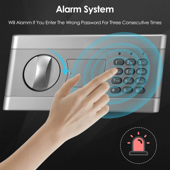 Electronic Digital Keypad Safe Box for Jewelry, Cash & Valuables