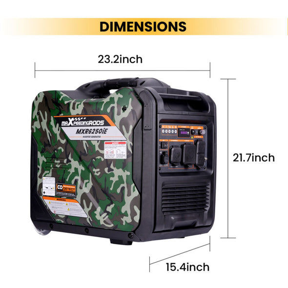 5500 / 5000W Electric Start Inverter Generator - 4-Stroke, 223cc