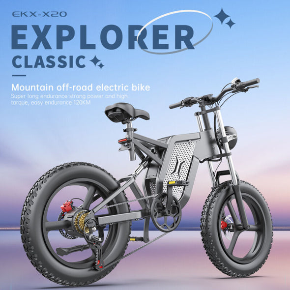 Electric Bike 20inch 2000W 35AH Mountain E-bike with Hydraulic Fork