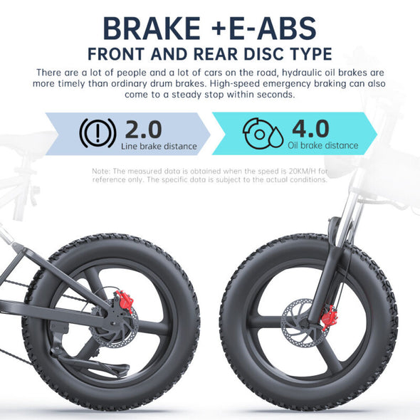Electric Bike 20inch 2000W 35AH Mountain E-bike with Hydraulic Fork