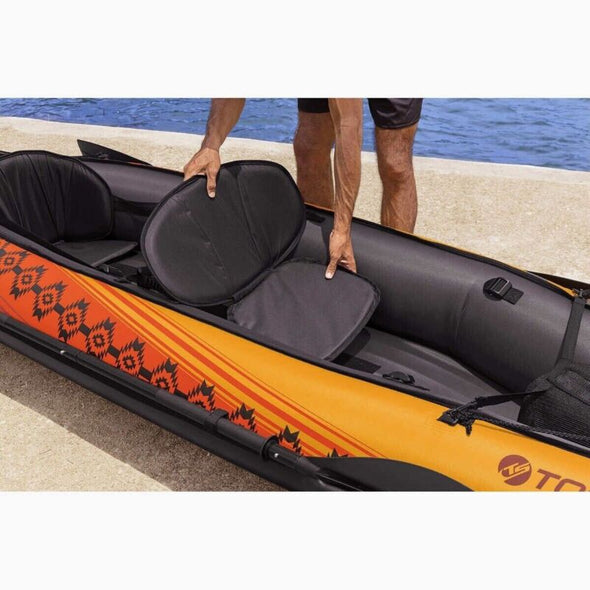 10 ft 2-Person Kayak with Paddles, Pump & Storage Compartments