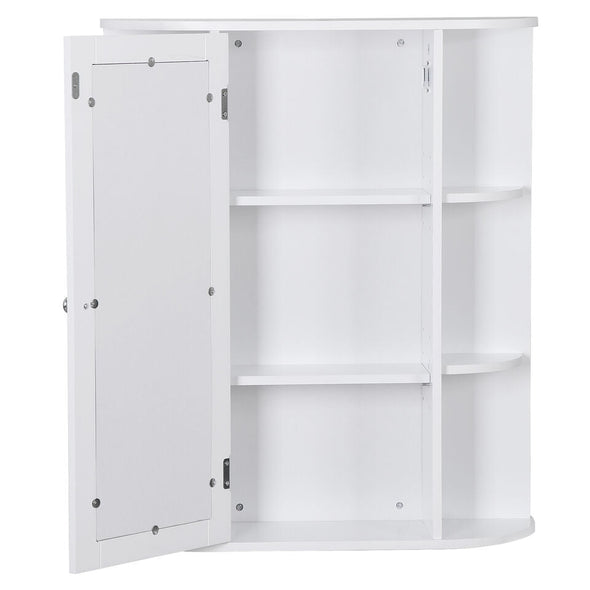 Wall Mounted Bathroom Cabinet with Mirror, Stylish Storage & Modern