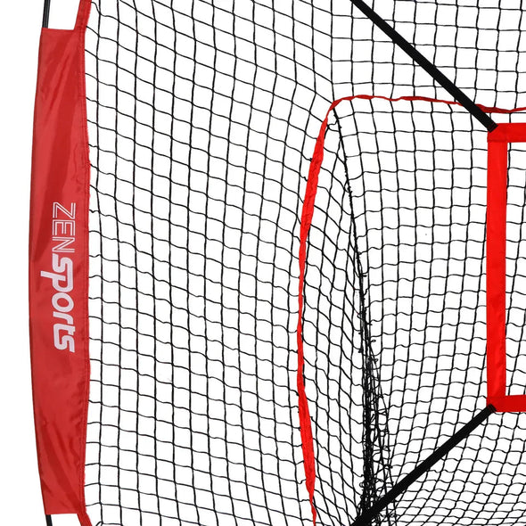 Baseball Softball Practice Net with Strike Zone, Durable, Portable