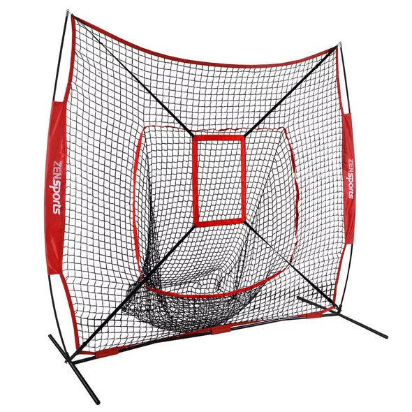 Baseball Softball Practice Net with Strike Zone, Durable, Portable