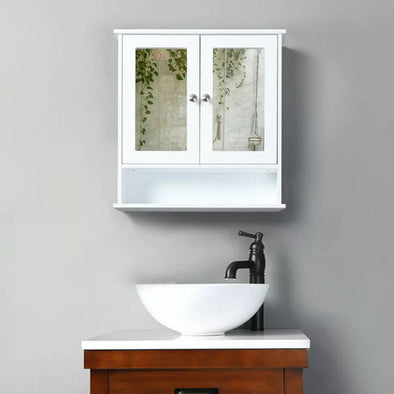 Wall Mounted Bathroom Cabinet with Mirror, Space-Saving