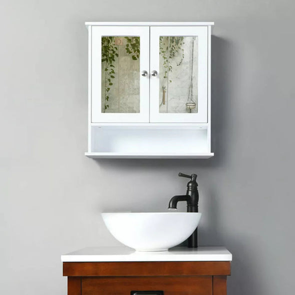Wall Mounted Bathroom Cabinet with Mirror, Space-Saving