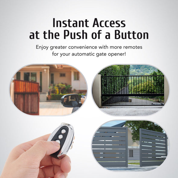 CO-Z 4 Remote Controls Backup Key for Sliding Gate Opener Automatic Operator