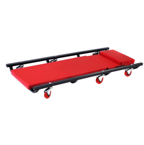 Adjustable Mechanics Creeper Seat with Rolling Casters for Car Repairs