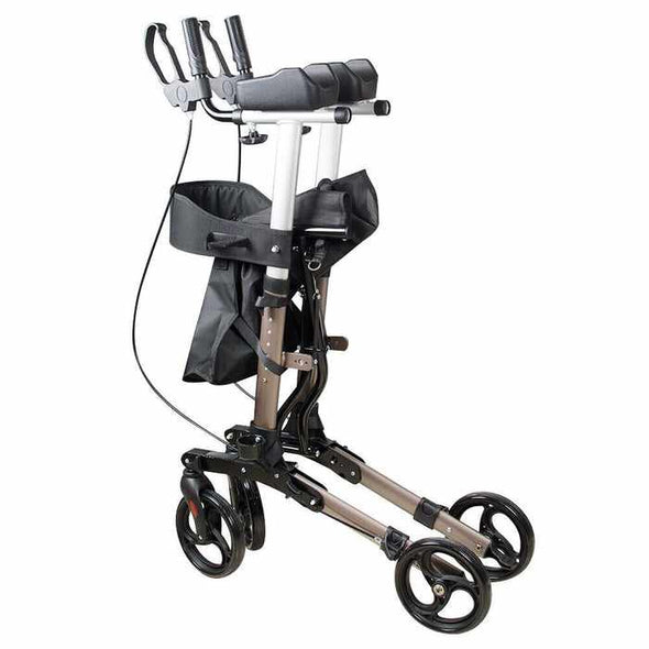 Senior Upright Stand Up Rollator Walker With Seat - Aroflit