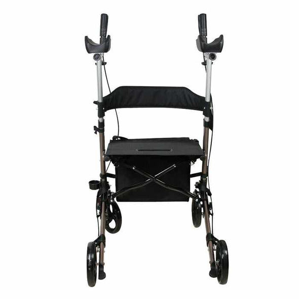 Senior Upright Stand Up Rollator Walker With Seat - Aroflit