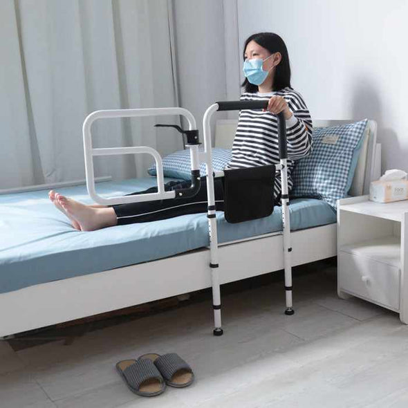 Seniors Adults Side Bed Safety Rails Assist Bars - Aroflit