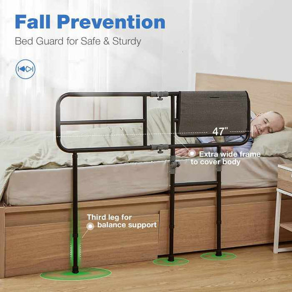 Seniors Adults Side Bed Safety Rails Assist Bars - Aroflit