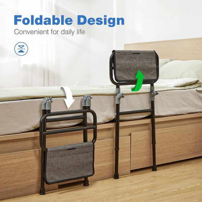Seniors Adults Side Bed Safety Rails Assist Bars - Aroflit