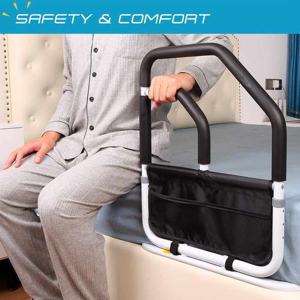 Seniors Adults Side Bed Safety Rails Assist Bars - Aroflit