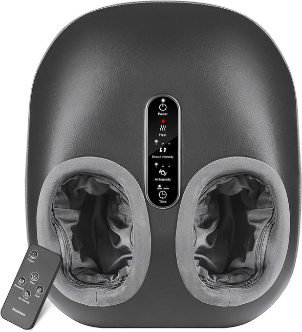 Shiatsu Foot Massager with Heat, Air Compression, and Remote Control - Aroflit