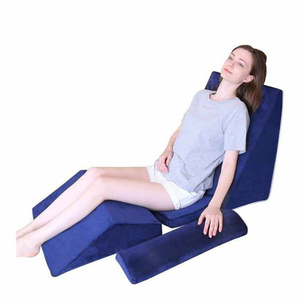 SleepUp™ Bed Wedge Pillow – Memory Foam Leg Elevation Pillow - Aroflit