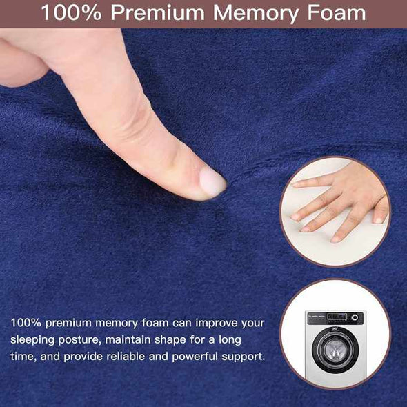 SleepUp™ Bed Wedge Pillow – Memory Foam Leg Elevation Pillow - Aroflit