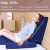 SleepUp™ Bed Wedge Pillow – Memory Foam Leg Elevation Pillow - Aroflit