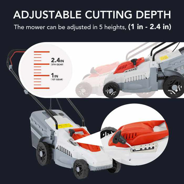 Small Electric Corded Push Lawn Mover - Aroflit