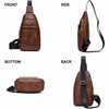 Small Leather Crossbody Shoulder Bag - Aroflit