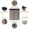 Small Outdoor Backyard Garden Metal Tool Storage Sheds - Aroflit