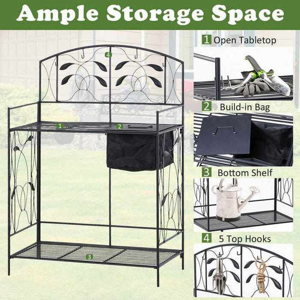 Small Outdoor Garden Planting Potting Table Benches - Aroflit
