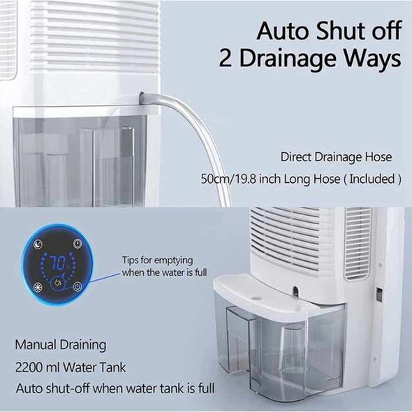 Small Quiet Portable Bathroom Dehumidifier - Aroflit