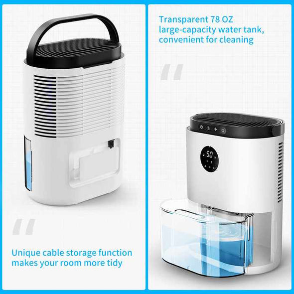 Small Quiet Portable Bathroom Dehumidifier - Aroflit