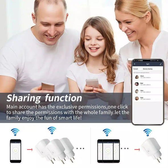 Smart Socket WiFi Smart Plug With Power Monitoring - Aroflit