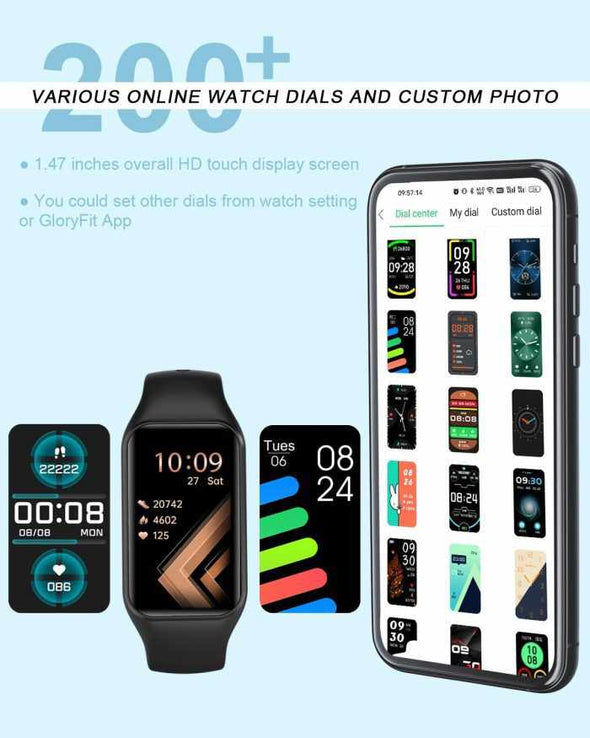 Smart Watch, Fitness Tracker Waterproof Step Counter Watch - Aroflit
