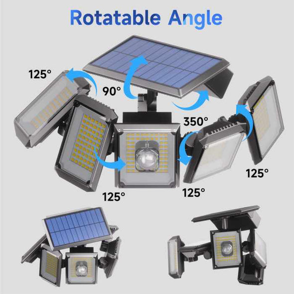 Solar 300 LED Light Outdoor Motion Sensor Bionic Floodlights - Aroflit
