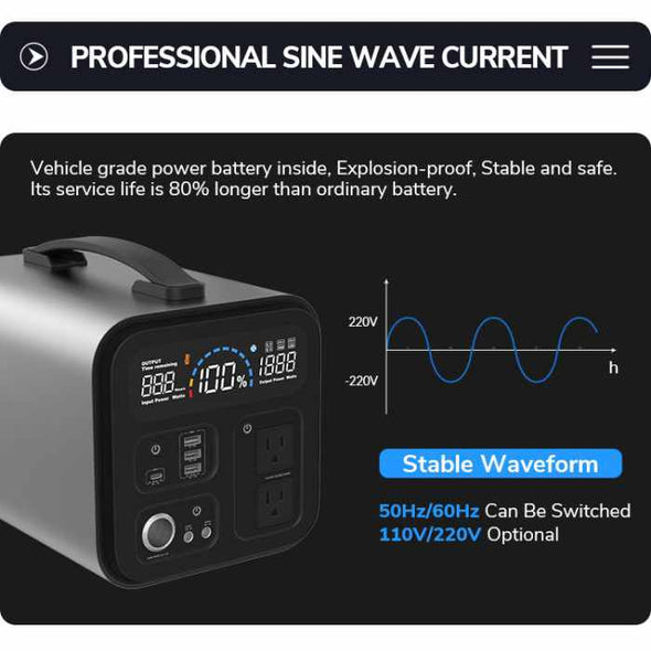 Solar Generator 300W Portable Power Station - Aroflit