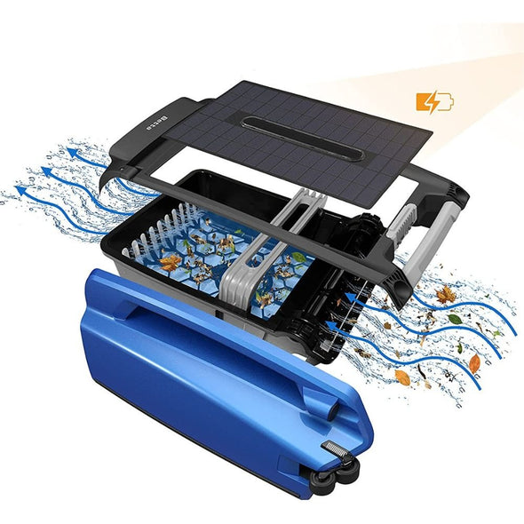 Solar Powered Automatic Pool Cleaner – Eco - Friendly Robotic Vacuum - Aroflit