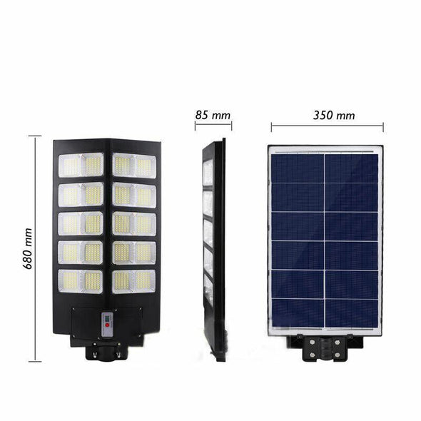 Solar - Powered Commercial Street Lights, 2000W, Motion Sensor, IP67 - Aroflit