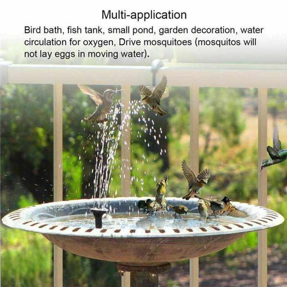 Solar Powered Floating Pump Water Fountain - Aroflit