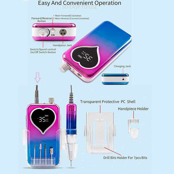 Solve™ Professional Electric Nail Drill Machine - Aroflit