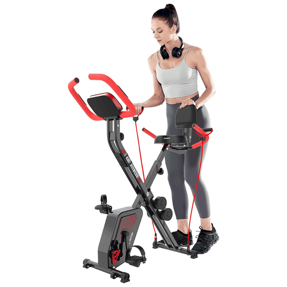 Space - Saving Recumbent Exercise Bike for Upper & Lower Body Workout - Aroflit