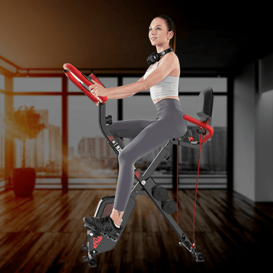 Space - Saving Recumbent Exercise Bike for Upper & Lower Body Workout - Aroflit