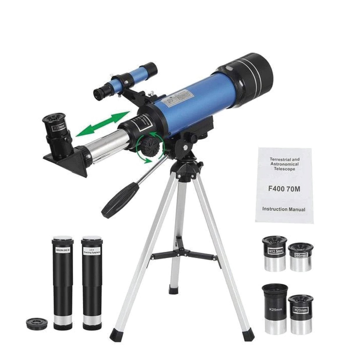 Space Telescope Pro for Beginners, 150X Magnification & 3X Barlow Lens ...