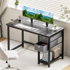 Spacious Computer Desk with Drawers and Storage, Home & Office - Aroflit