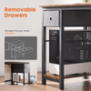 Spacious Computer Desk with Drawers and Storage, Home & Office - Aroflit