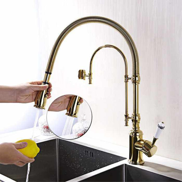 Spootly™ Luxury Copper Kitchen Sink Faucet Single Hole Faucet - Aroflit