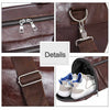 Sport Gym Leather Bag With Shoes Storage Pocket - Aroflit