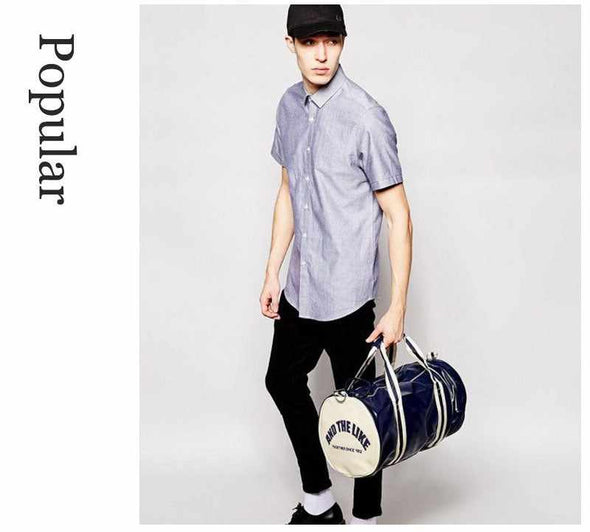 Sport Gym Leather Bag With Shoes Storage Pocket - Aroflit