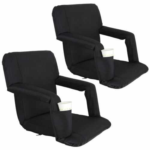 Stadium Bleacher Chair Seat With Back & Cushion (Set of 2) - Aroflit